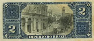 Brazil 2 Mil Réis, 1888 reverse