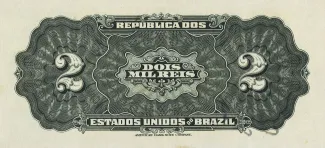 Brazil 2 Mil Réis, 1919 reverse