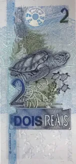 Brazil 2 Reais, 2001-2009 reverse