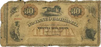 Brazil 30 Mil Réis, 1868 obverse