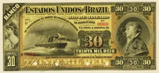 Brazil 30 Mil Réis, 1890 obverse