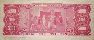 Brazil 5.000 Cruzeiros, 1963-1964 reverse