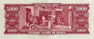 Brazil 5.000 Cruzeiros, 1963-1964 reverse