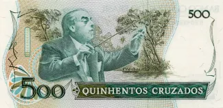 Brazil 500 Cruzados, 1986-1988 reverse