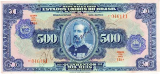 Brazil 500 Cruzeiros, 1942 obverse