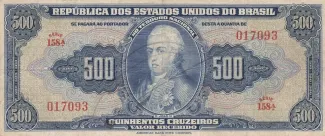Brazil 500 Cruzeiros, 1943 obverse