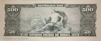 Brazil 500 Cruzeiros, 1961-1962 reverse
