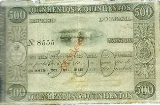 Brazil 500 Mil Réis, 1844 obverse