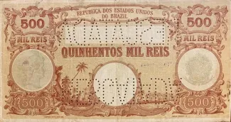 Brazil 500 Mil Réis, 1904 reverse