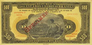 Brazil 500 Mil Réis, 1923 obverse