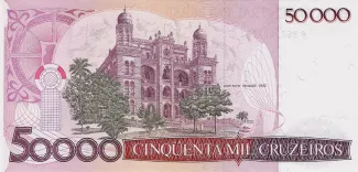 Brazil 50 Cruzados, 1986 reverse