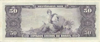 Brazil 50 Cruzeiros, 1943 reverse
