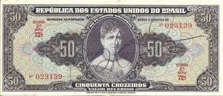 Brazil 50 Cruzeiros, 1949 obverse