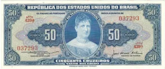 Brazil 50 Cruzeiros, 1956-1959 obverse