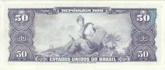 Brazil 50 Cruzeiros, 1956-1959 reverse