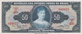 Brazil 50 Cruzeiros, 1961 obverse