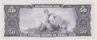 Brazil 50 Cruzeiros, 1961 reverse
