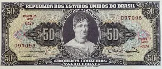 Brazil 50 Cruzeiros, 1963 obverse