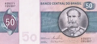 Brazil 50 Cruzeiros, 1970-1980 obverse