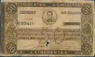 Brazil 50 Mil Réis, 1848 obverse