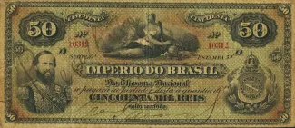 Brazil 50 Mil Réis, 1874-1885 obverse