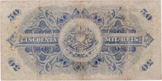 Brazil 50 Mil Réis, 1900 reverse