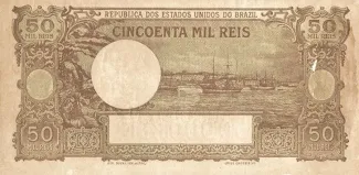 Brazil 50 Mil Réis, 1908 reverse