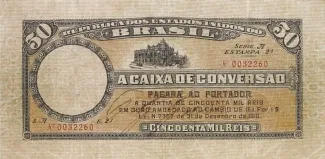 Brazil 50 Mil Réis, 1910 obverse