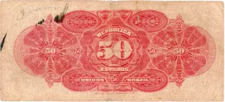 Brazil 50 Mil Réis, 1911 reverse