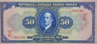 Brazil 50 Mil Réis, 1924 obverse