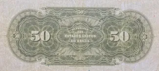Brazil 50 Mil Réis, 1924 reverse