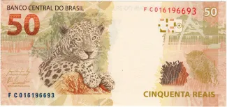 Brazil 50 Reais, 2010 reverse
