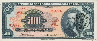 Brazil 5 Cruzeiros Novos, 1966-1967 obverse
