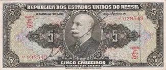 Brazil 5 Cruzeiros, 1950 obverse