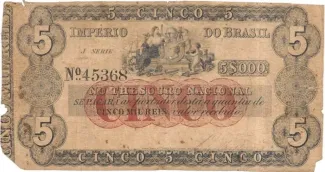 Brazil 5 Mil Réis, 1866 obverse