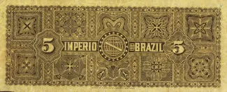 Brazil 5 Mil Réis, 1888 reverse