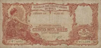 Brazil 5 Mil Réis, 1908 obverse