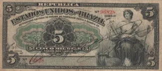 Brazil 5 Mil Réis, 1912 obverse