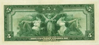 Brazil 5 Mil Réis, 1913 reverse