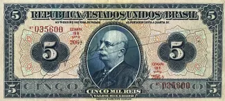 Brazil 5 Mil Réis, 1924-1942 obverse