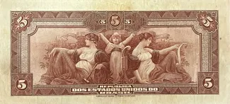 Brazil 5 Mil Réis, 1924-1942 reverse