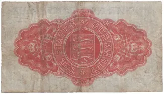 Guernsey 10 Shillings, 1925-1930 reverse