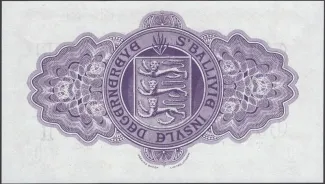 Guernsey 10 Shillings, 1945-1966 reverse