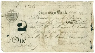 Guernsey 1 Pound, 1808 obverse