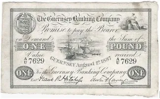 Guernsey 1 Pound, 1872-1887 obverse