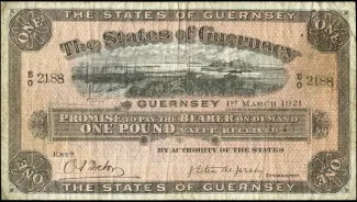 Guernsey 1 Pound, 1921-1925 obverse