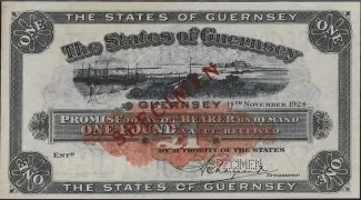 Guernsey 1 Pound, 1927-1928 obverse