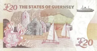 Guernsey 20 Pounds - Elizabeth II, 2023 reverse