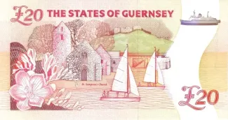 Guernsey 20 Pounds, 1996 reverse