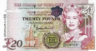 Guernsey 20 Pounds, 2012 obverse